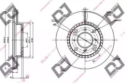 Тормозной диск DJ PARTS BD1283